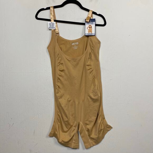 Paris Blues Beige Shapewear Shaping Romper Size 2X - Picture 1 of 7
